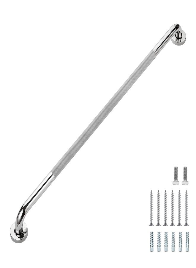 Ravinte Hardware Grab Bars for Shower, 2 Pack 36-Inch Anti Slip Shower Handles for Elderly, Safety Shower Grab Bar, Stainless Steel Handicap Grab Bars for Bathroom (Polished Nickel 1" Diameter) - Image 1